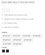 Only Brazilian Virgin Remy Ocean Wave 
